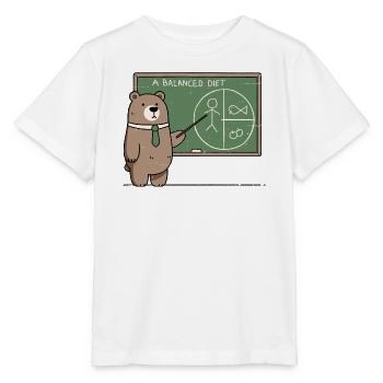 Eine ausgewogene Ernährung für Bären - Stanley/Stella Kinder T-Shirt MINI CREATOR  - Weiß - Vorne - Maike (125cm)