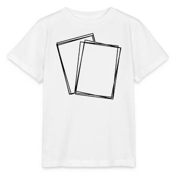 Spielkarten handgezeichnet - Stanley/Stella Kinder T-Shirt MINI CREATOR  - Weiß - Vorne - Maike (125cm)