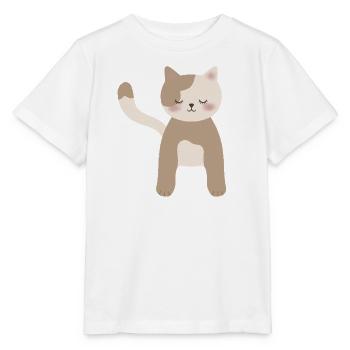 Gemütliche Calico-Traumkatze - Stanley/Stella Kinder T-Shirt MINI CREATOR  - Weiß - Vorne - Maike (125cm)