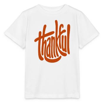 Dankbarkeit  - Stanley/Stella Kinder T-Shirt MINI CREATOR  - Weiß - Vorne - Maike (125cm)