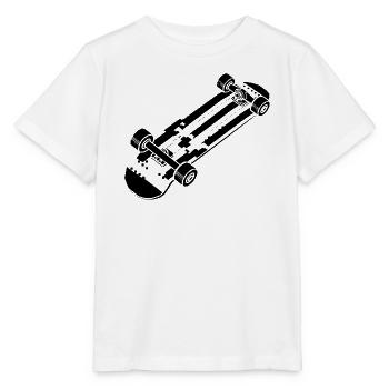 Cartoon Skateboarding - Stanley/Stella Kinder T-Shirt MINI CREATOR  - Weiß - Vorne - Maike (125cm)