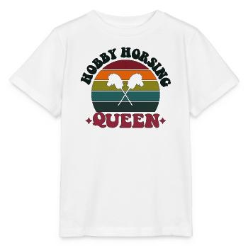 Hobby Horsing Horse Hobbyhorsing Queen - Stanley/Stella Kinder T-Shirt MINI CREATOR  - Weiß - Vorne - Maike (125cm)