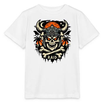 Schädel Raid Helm Symbolik - Stanley/Stella Kinder T-Shirt MINI CREATOR  - Weiß - Vorne - Maike (125cm)