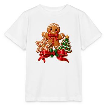 Lebkuchen Weihnachtskekse - Stanley/Stella Kinder T-Shirt MINI CREATOR  - Weiß - Vorne - Maike (125cm)