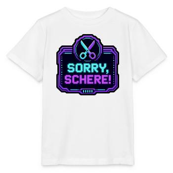 Sorry Schere Retro Arcade Game Over Pixel Shirt - Stanley/Stella Kinder T-Shirt MINI CREATOR  - Weiß - Vorne - Maike (125cm)