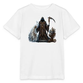 Spektraler Wächter mit Falke und Stahl - Stanley/Stella Kinder T-Shirt MINI CREATOR  - Weiß - Vorne - Maike (125cm)