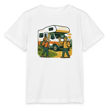 Geschenk für die erste Wohnmobilreise - Stanley/Stella Kinder T-Shirt MINI CREATOR  - Weiß - Vorne - Maike (125cm)