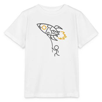 Pocket Rocket (für helle Hintergründe) - Stanley/Stella Kinder T-Shirt MINI CREATOR  - Weiß - Vorne - Maike (125cm)