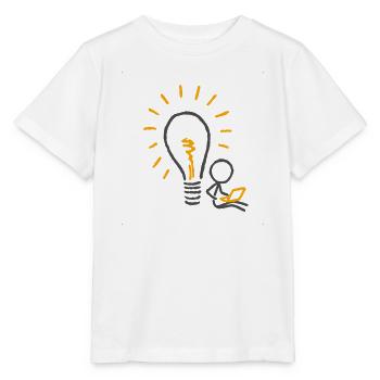 Im Schatten einer Idee (für helle Hintergründe) - Stanley/Stella Kinder T-Shirt MINI CREATOR  - Weiß - Vorne - Maike (125cm)