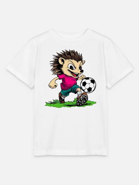 Fussball Igel - Stanley/Stella Kinder T-Shirt MINI CREATOR - Weiß