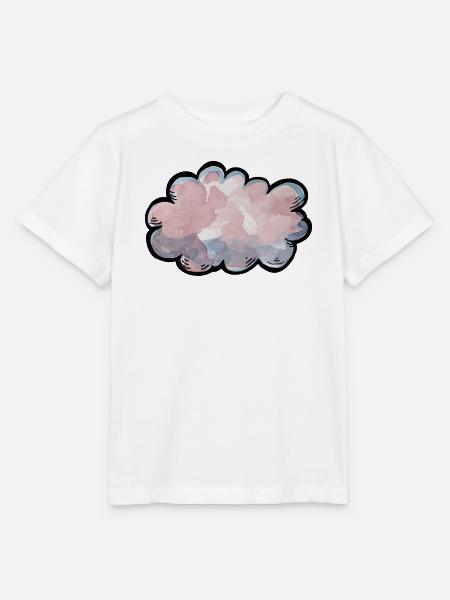Pastellwolken-Aquarell-Traum - Stanley/Stella Kinder T-Shirt MINI CREATOR - Weiß