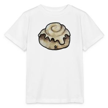 Zimtschnecken-Illustration - Stanley/Stella Kinder T-Shirt MINI CREATOR  - Weiß - Vorne - Maike (125cm)
