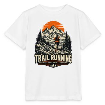 Trailrunning – Berge und Wege - Stanley/Stella Kinder T-Shirt MINI CREATOR  - Weiß - Vorne - Maike (125cm)