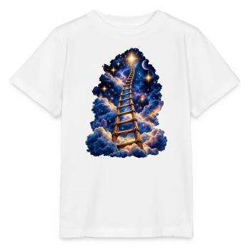 Leiter zu den Sternen - Stanley/Stella Kinder T-Shirt MINI CREATOR  - Weiß - Vorne - Maike (125cm)