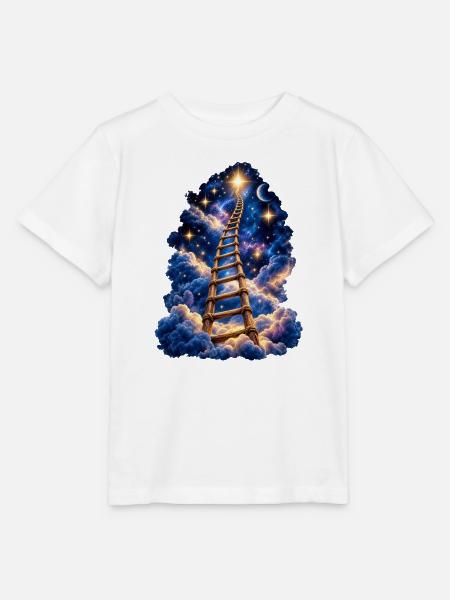 Leiter zu den Sternen - Stanley/Stella Kinder T-Shirt MINI CREATOR - Weiß