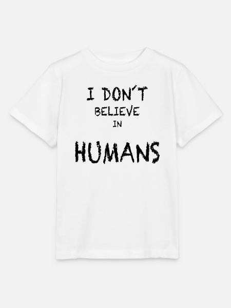 ich glaube nicht an Menschen - Stanley/Stella Kinder T-Shirt MINI CREATOR  - Weiß