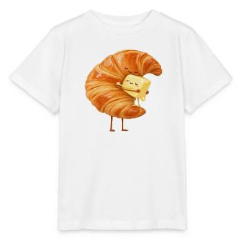 KuschelCroissant Butterfreund - Stanley/Stella Kinder T-Shirt MINI CREATOR  - Weiß - Vorne - Maike (125cm)