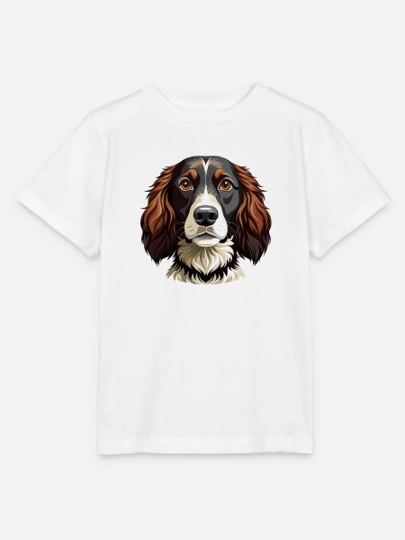 Springer-Spaniel-Hundekopf - Stanley/Stella Kinder T-Shirt MINI CREATOR - Weiß