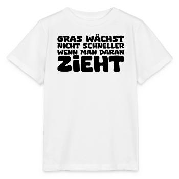 Gras wächst nicht schneller - Stanley/Stella Kinder T-Shirt MINI CREATOR  - Weiß - Vorne - Maike (125cm)