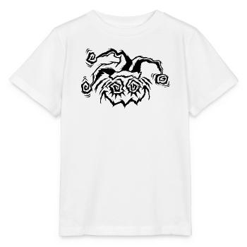 CLOWN_SMILE_black Lustiger Clown-Halloween - Stanley/Stella Kinder T-Shirt MINI CREATOR  - Weiß - Vorne - Maike (125cm)