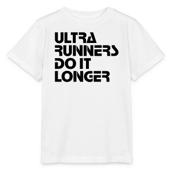 Ultra Runners Do It Longer Shirt - Stanley/Stella Kinder T-Shirt MINI CREATOR  - Weiß - Vorne - Maike (125cm)