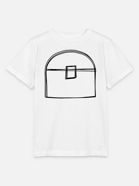 Schatzkiste handgezeichnet - Stanley/Stella Kinder T-Shirt MINI CREATOR - Weiß