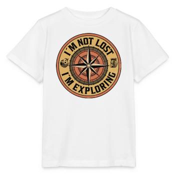 I’m Not Lost – I’m Exploring - Stanley/Stella Kinder T-Shirt MINI CREATOR  - Weiß - Vorne - Maike (125cm)
