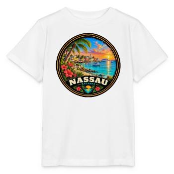 Nassau Bahamas Strand Urlaub Tauchen Korallenriff - Stanley/Stella Kinder T-Shirt MINI CREATOR  - Weiß - Vorne - Maike (125cm)