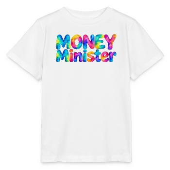 Money Minister – Große Pläne, kleines Budget - Stanley/Stella Kinder T-Shirt MINI CREATOR  - Weiß - Vorne - Maike (125cm)