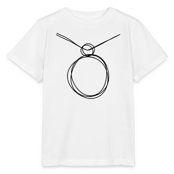 Medaillon handgezeichnet - Stanley/Stella Kinder T-Shirt MINI CREATOR  - Weiß - Vorne - Maike (125cm)
