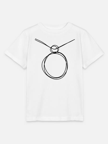 Medaillon handgezeichnet - Stanley/Stella Kinder T-Shirt MINI CREATOR - Weiß