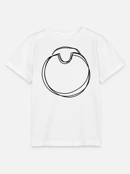 Babylätzchen handgezeichnet - Stanley/Stella Kinder T-Shirt MINI CREATOR  - Weiß