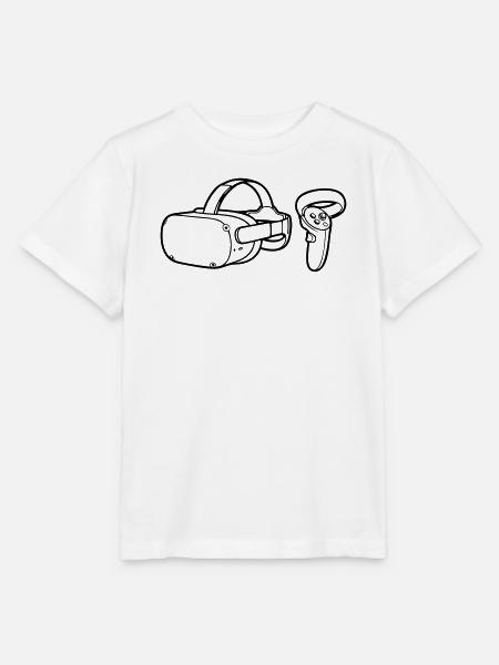 VR Brille Controller Grafik - Stanley/Stella Kinder T-Shirt MINI CREATOR - Weiß