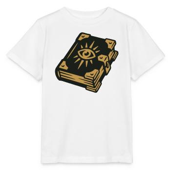 Zauberbuch Auge Magie Wappen - Stanley/Stella Kinder T-Shirt MINI CREATOR  - Weiß - Vorne - Maike (125cm)