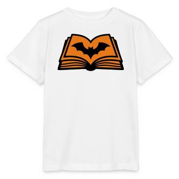 Zauberbuch Fledermaus Icon - Stanley/Stella Kinder T-Shirt MINI CREATOR  - Weiß - Vorne - Maike (125cm)