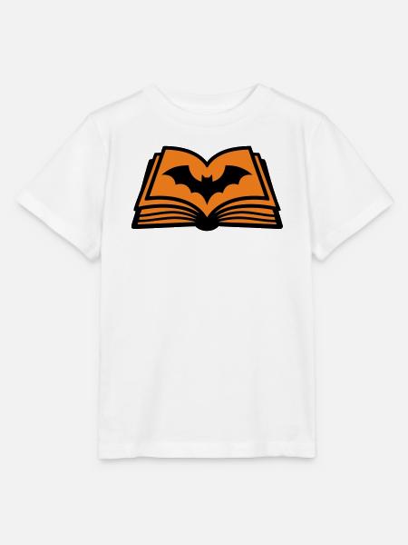 Zauberbuch Fledermaus Icon - Stanley/Stella Kinder T-Shirt MINI CREATOR - Weiß