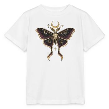 Mondmotte – Gothic Art mit Sternen - Stanley/Stella Kinder T-Shirt MINI CREATOR  - Weiß - Vorne - Maike (125cm)