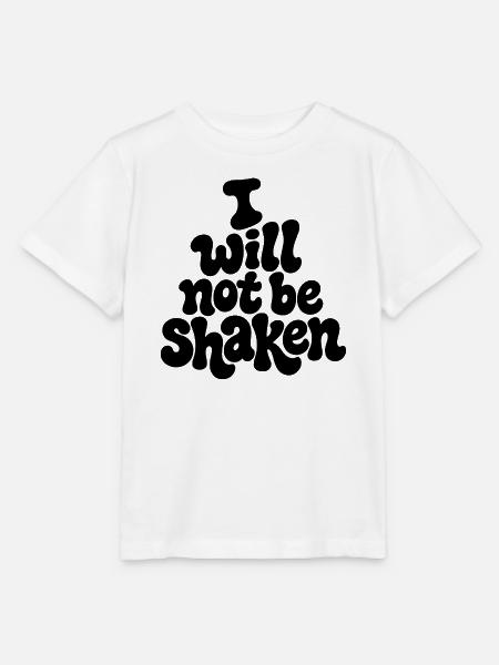 I_will_not_be_shaken - Stanley/Stella Kinder T-Shirt MINI CREATOR  - Weiß