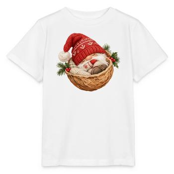 Schlafender Wichtel in der Walnuss  - Stanley/Stella Kinder T-Shirt MINI CREATOR  - Weiß - Vorne - Maike (125cm)