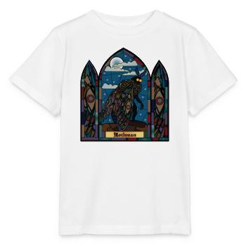 Mothman Buntglas - Stanley/Stella Kinder T-Shirt MINI CREATOR  - Weiß - Vorne - Maike (125cm)