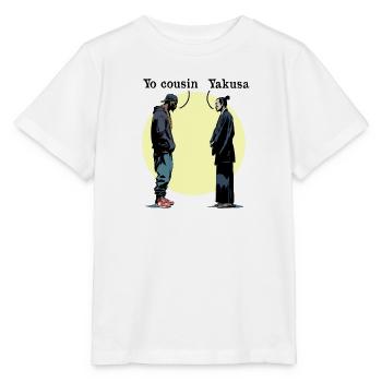 YO COUSIN, YAKUSA! - Vororte gegen Japan - Stanley/Stella Kinder T-Shirt MINI CREATOR  - Weiß - Vorne - Maike (125cm)