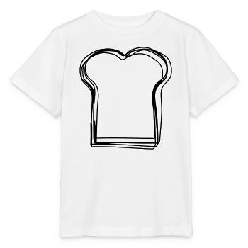 Brotscheibe handgezeichnet - Stanley/Stella Kinder T-Shirt MINI CREATOR  - Weiß - Vorne - Maike (125cm)