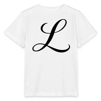 Name mit Anfangsbuchstabe L Lena Leon Luca Lara - Stanley/Stella Kinder T-Shirt MINI CREATOR  - Weiß - Vorne - Maike (125cm)