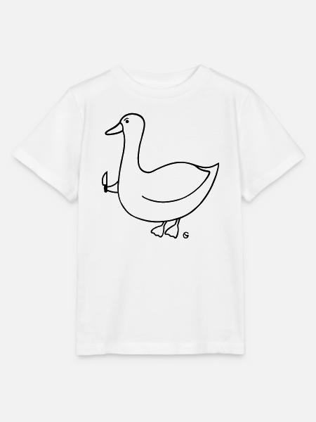 Gans Wütend - Stanley/Stella Kinder T-Shirt MINI CREATOR - Weiß