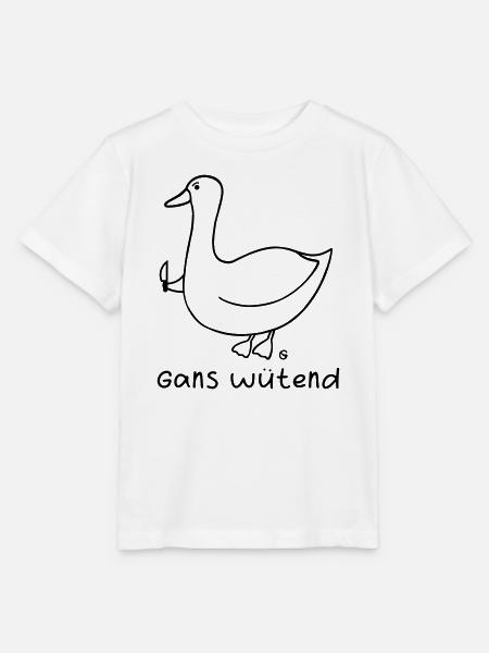 Gans wütend 2 - Stanley/Stella Kinder T-Shirt MINI CREATOR - Weiß