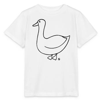 Gans verärgert 2 - Stanley/Stella Kinder T-Shirt MINI CREATOR  - Weiß - Vorne - Maike (125cm)