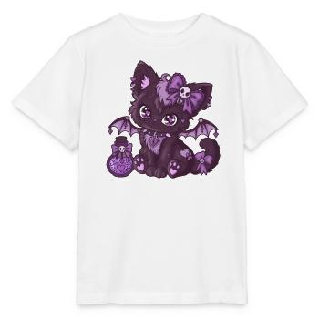 VampiKätzchen  - Stanley/Stella Kinder T-Shirt MINI CREATOR  - Weiß - Vorne - Maike (125cm)