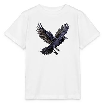 Fliegender Amerikanischer Krähenvogel - Stanley/Stella Kinder T-Shirt MINI CREATOR  - Weiß - Vorne - Maike (125cm)