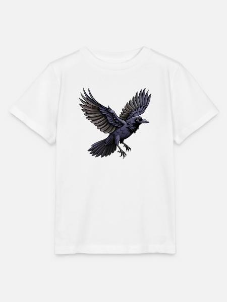 Fliegender Amerikanischer Krähenvogel - Stanley/Stella Kinder T-Shirt MINI CREATOR - Weiß