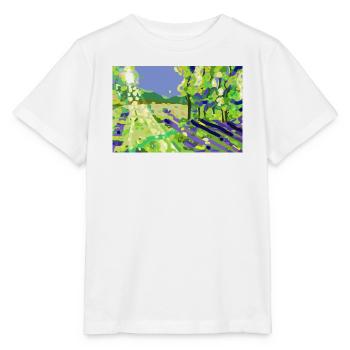 Impressionistische Sonnenlandschaft - Stanley/Stella Kinder T-Shirt MINI CREATOR  - Weiß - Vorne - Maike (125cm)